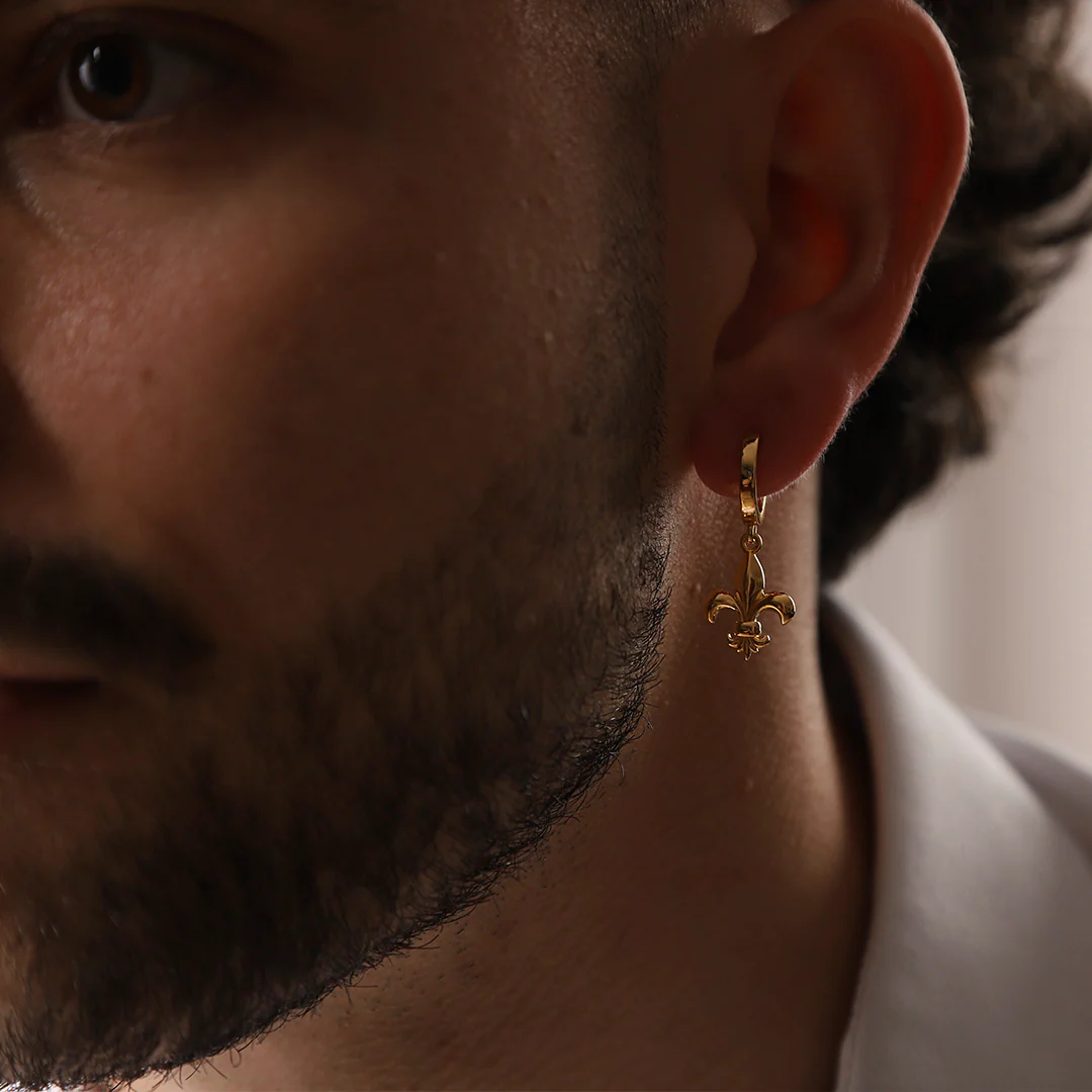 Boucles d'oreilles fleur de Lys Regalia - Image 5