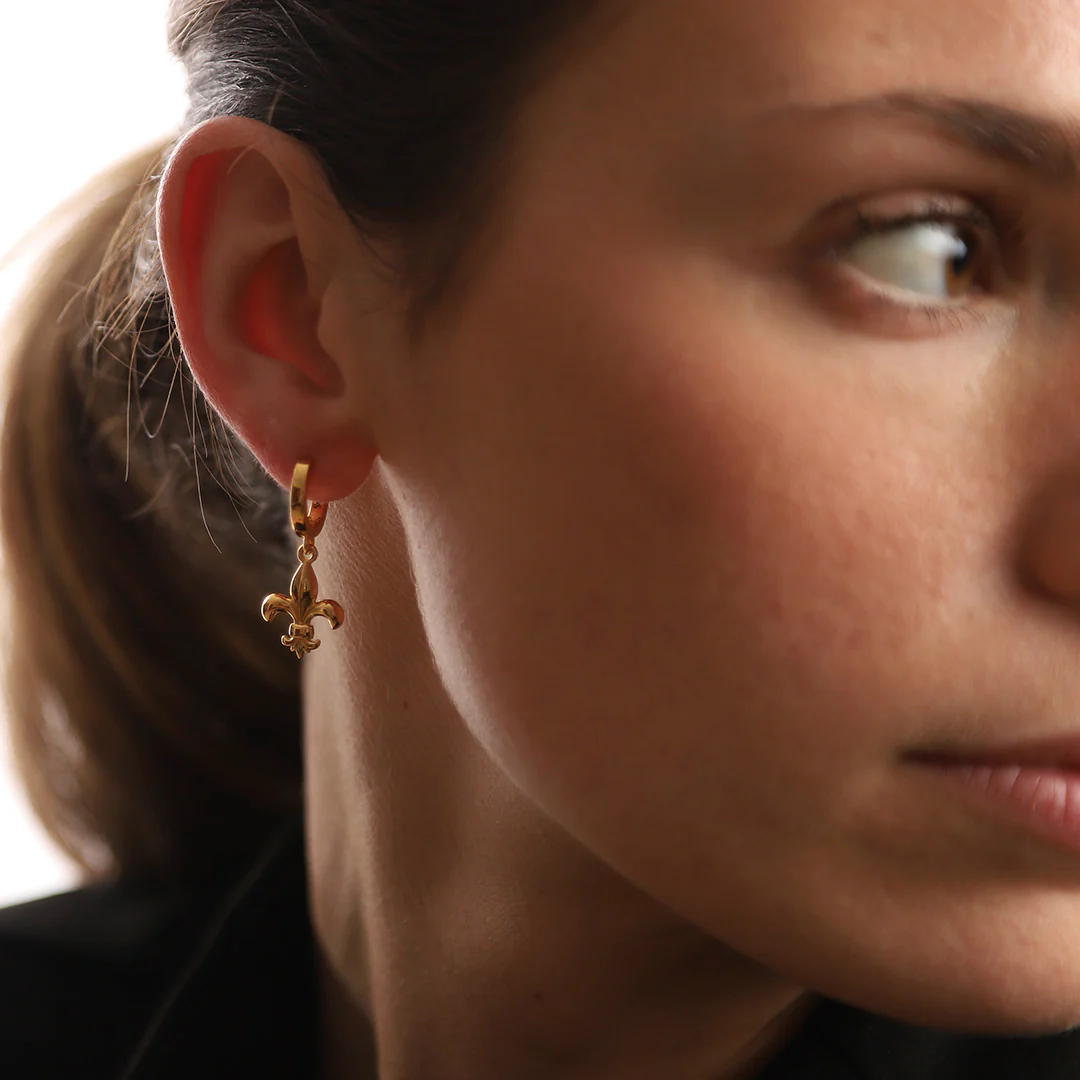Boucles d'oreilles fleur de Lys Regalia - Image 6