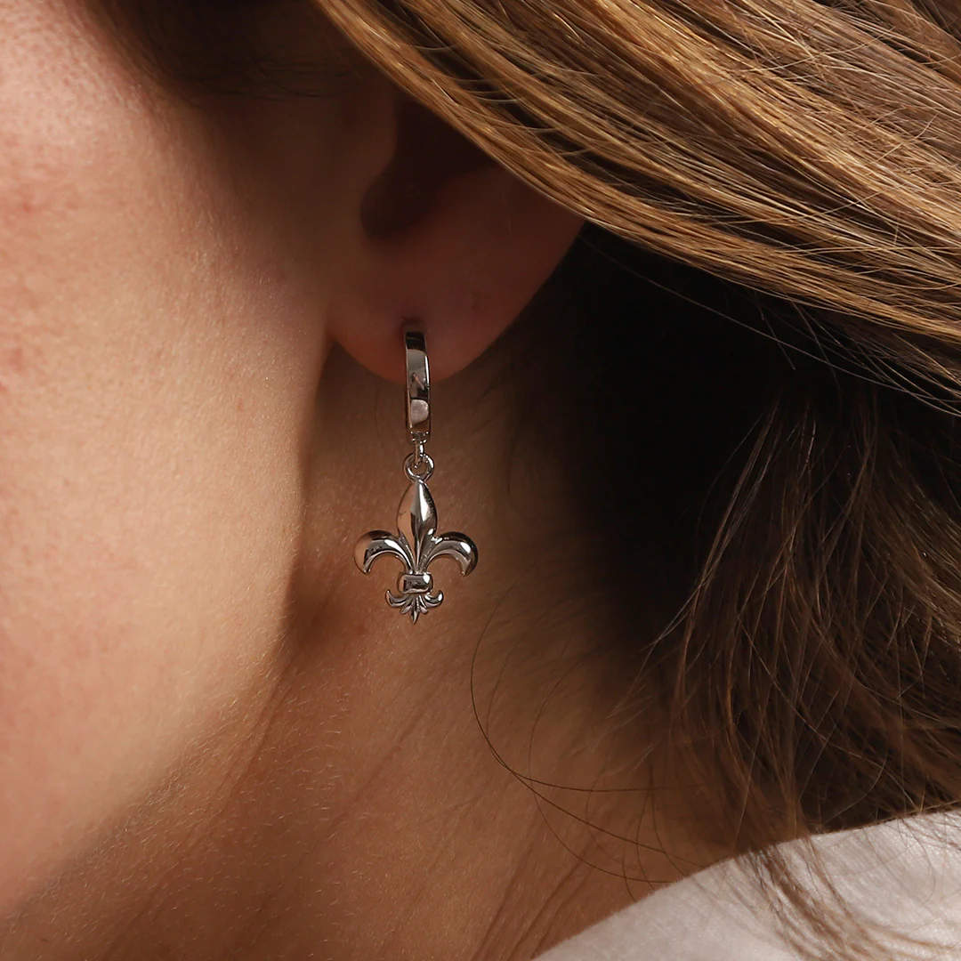 Boucles d'oreilles fleur de Lys Regalia - Image 7