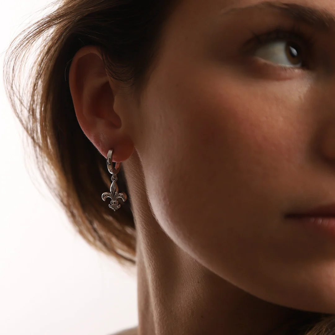 Boucles d'oreilles fleur de Lys Regalia - Image 8