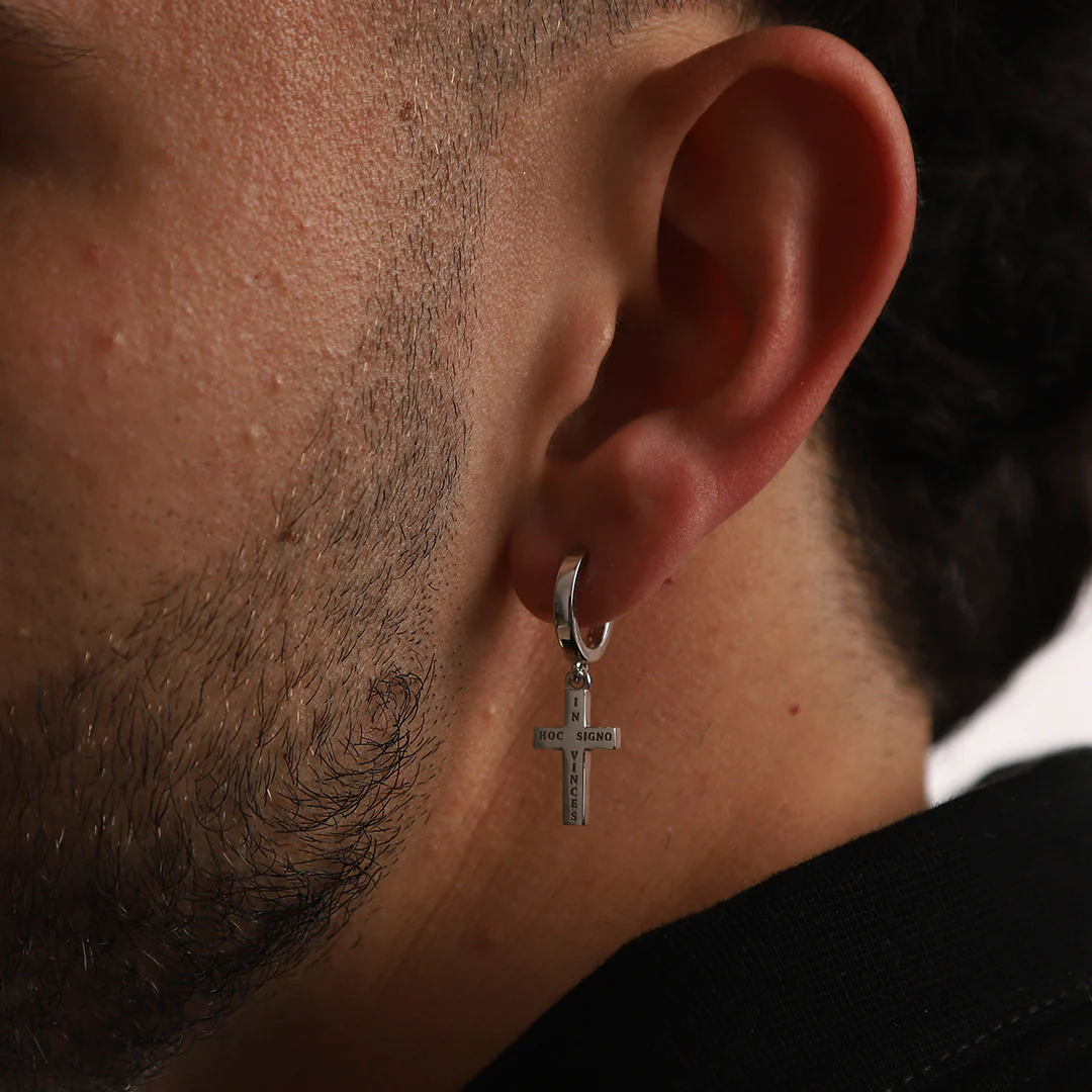 Boucles d'oreilles croix Fides - Image 4