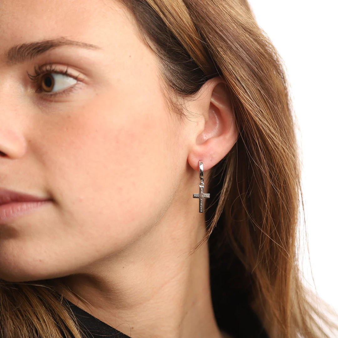 Boucles d'oreilles croix Fides - Image 5