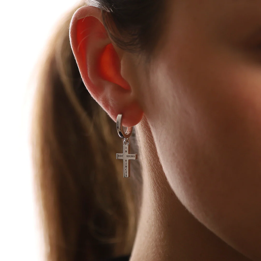 Boucles d'oreilles croix Fides - Image 8