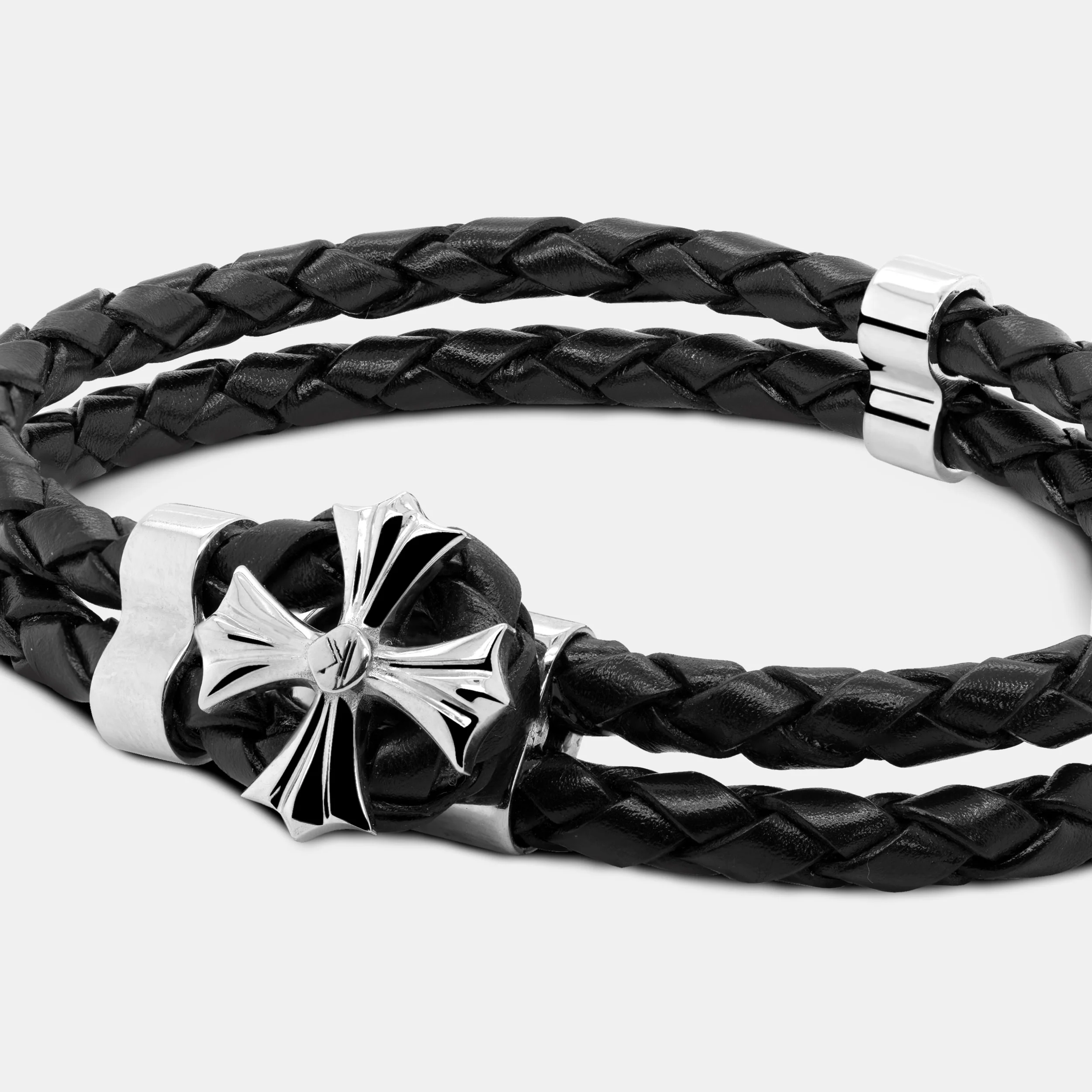 Bracelet Aeternam en cuir tressé - Image 3