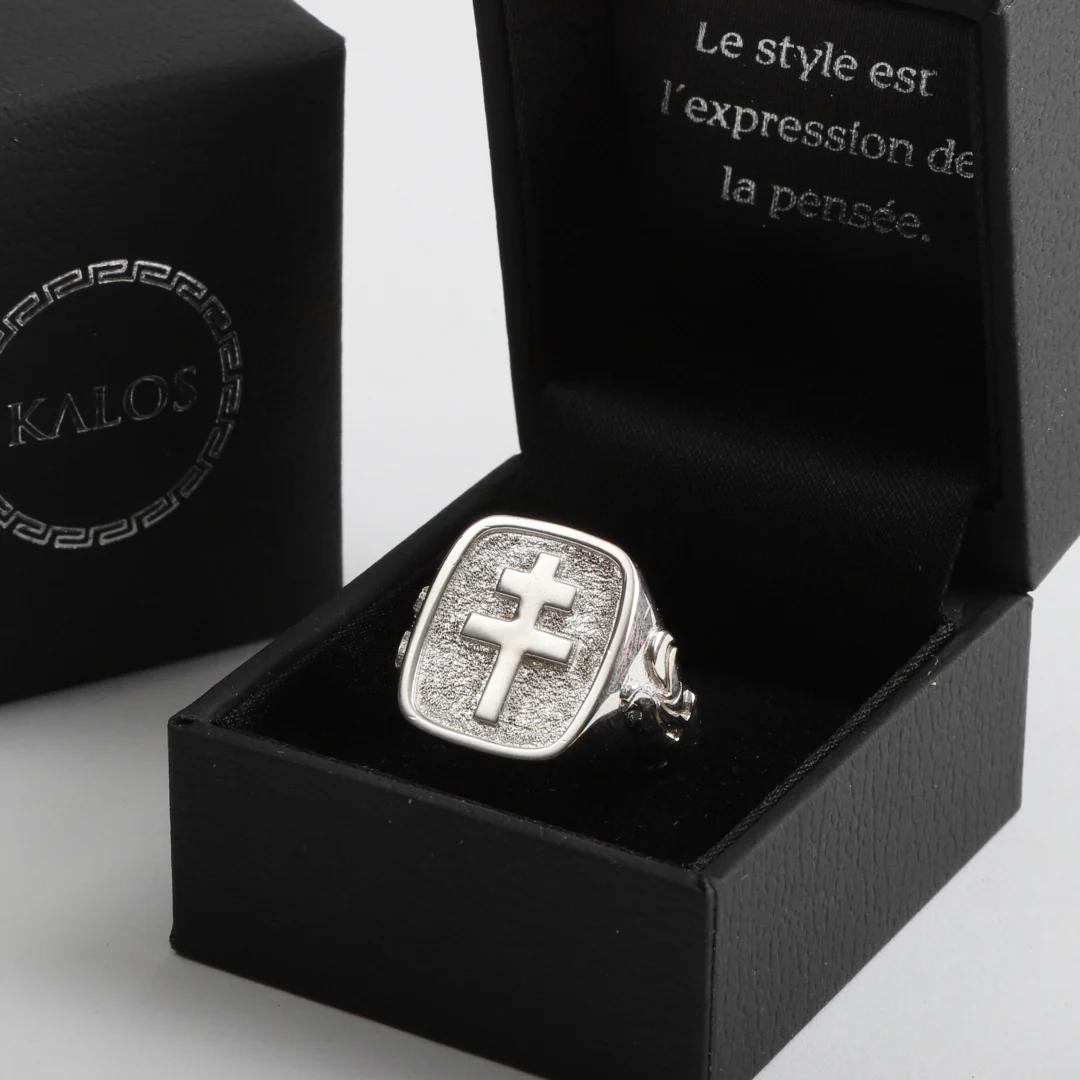 Chevalière Croix de Lorraine "Résistance" - Image 6