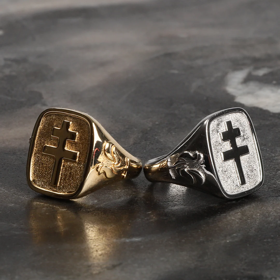 Chevalière Croix de Lorraine "Résistance" - Image 7