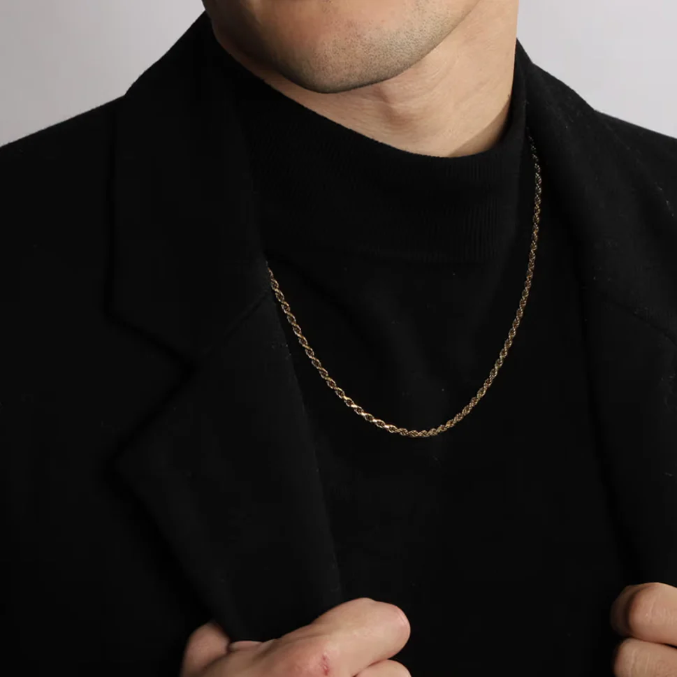 Collier Clovis en argent tressé - Image 3