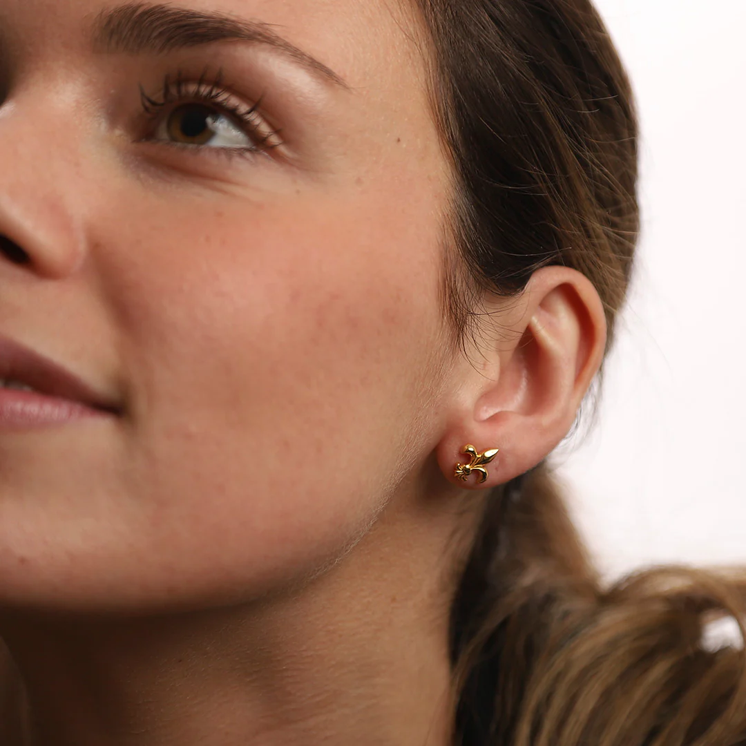 Puces d'oreilles fleur de Lys Regalia - Image 3